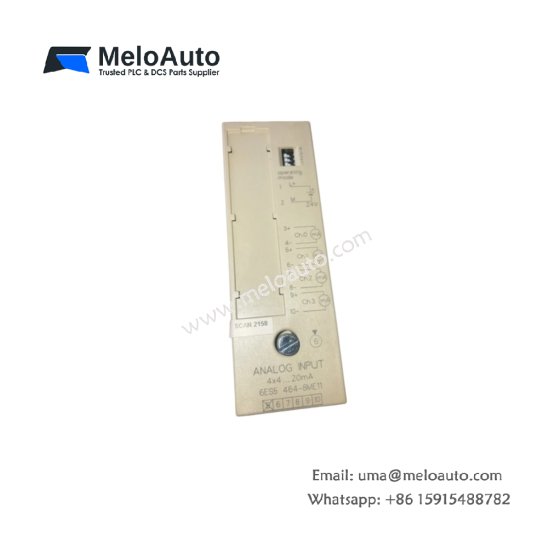 The Siemens 6ES5464-8ME11 Analog Input Module offers 8 channels and high accuracy, making it perfect for SIMATIC S5 automation systems. The Siemens 6ES5464-8ME11 Analog Input Module offers 8 channels and high accuracy, making it perfect for SIMATIC S5 automation systems.