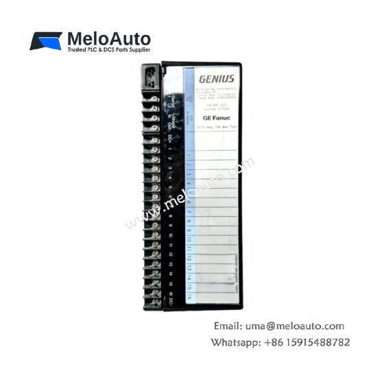 The GE IC660BBD020 16-channel source I/O block supports 24/48 VDC signals and Genius Protocol. Ideal for 90-30 PLCs, it offers quick response and reliable performance.