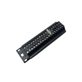 The GE IC694TBB032 is a high-density terminal block with 36 screw-type terminals and 7 lb-in tightening torque, compatible with RX3i and Series 90-30 I/O modules.