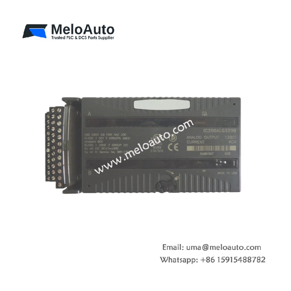 GE IC200ALG320 4-Point Analog Current Output Module