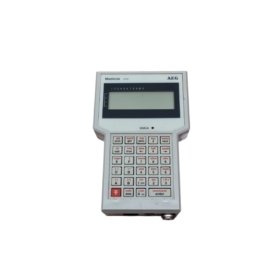 The Schneider 520VPU19200 handheld programmer is a compact, reliable tool with an LCD screen and RS-232 interface, designed for Schneider devices.