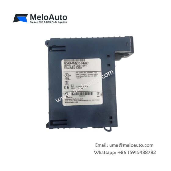 The GE IC694MDL646 input module offers 16 input points, 24V DC operation, and reliable performance for the RX3i PacSystem in industrial automation. The GE IC694MDL646 input module offers 16 input points, 24V DC operation, and reliable performance for the RX3i PacSystem in industrial automation.