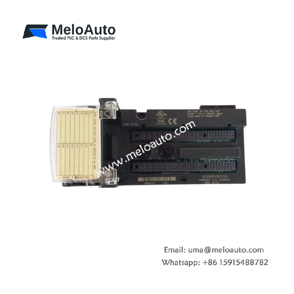 GE IC200CHS022A Compact I/O Carrier Module for VersaMax Systems