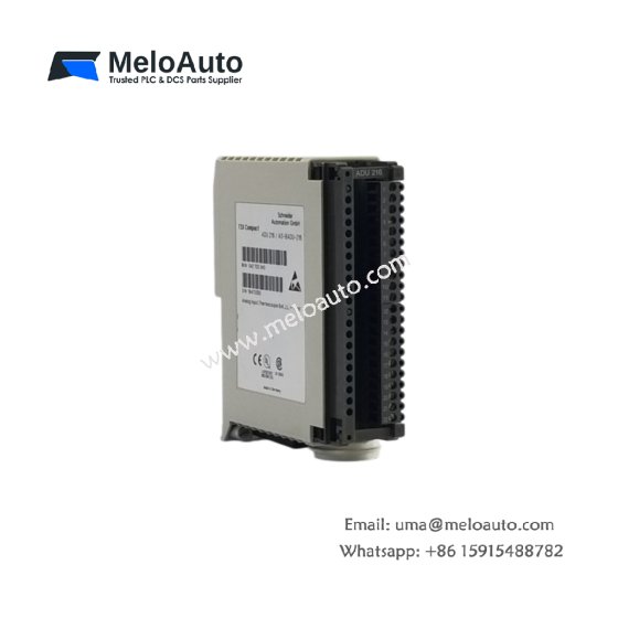 The Schneider ASBADU216 is an 8-point analog input module for thermocouple (TC) signals, offering accurate data acquisition in industrial systems.