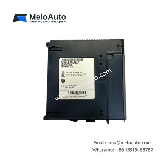 The GE IC694BEM331 is a Genius Bus Controller with 128-byte data exchange, supporting up to 32 devices, and offering multiple baud rate options for seamless communication.