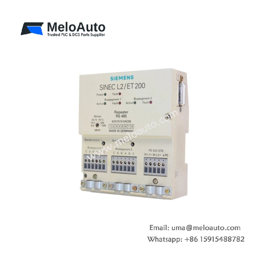 Siemens 6GK1510-0AC00 Repeater Module – Enhance Communication in Automation Systems