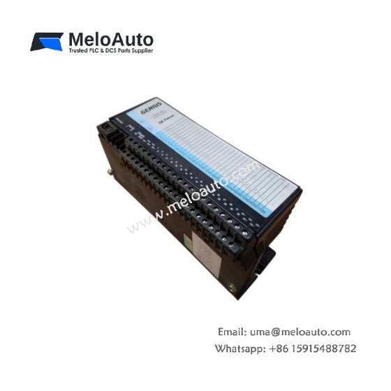 The GE IC660TBD021 terminal block offers reliable connections for GE Fanuc systems, with a 10 A per terminal current rating and DIN rail mounting.