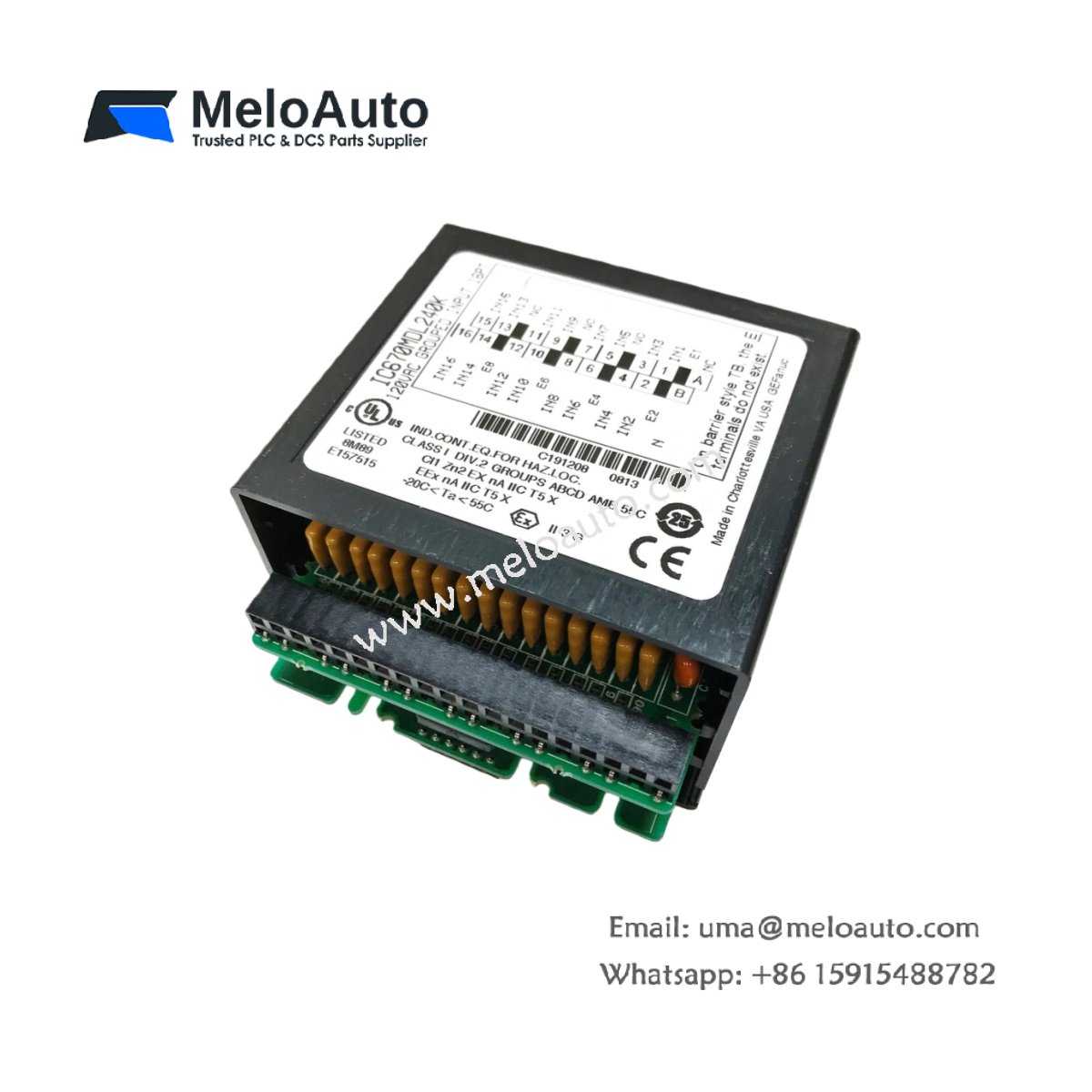 GE IC670MDL240 16-Point Discrete Input Module for Field Control