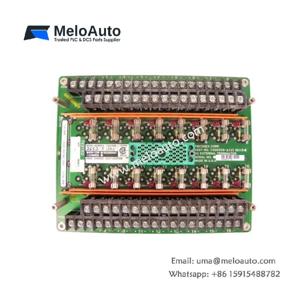 Triconex 2652-5 7400058-350 – Terminal Board for Field Devices in Safety Instrumented Systems (SIS)