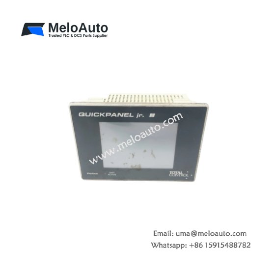 The GE QPJ-2D100-L2P features a 4.7" monochrome touchscreen, IP65 rating, and operates on 20.4-27.6 VDC for reliable industrial control.