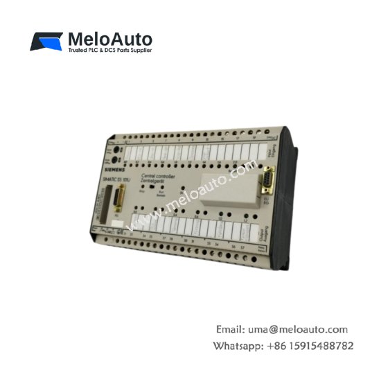 The Siemens 6ES5101-8UB13 central controller provides high performance with Ethernet and PROFIBUS DP interfaces, ideal for industrial automation systems.