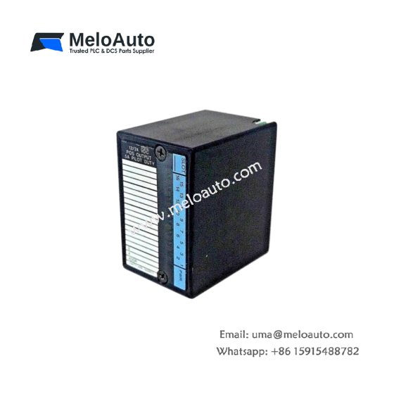 The GE IC670MDL740B analog output module provides 4 channels of 4-20 mA output for Genius I/O systems. It features 12-bit resolution