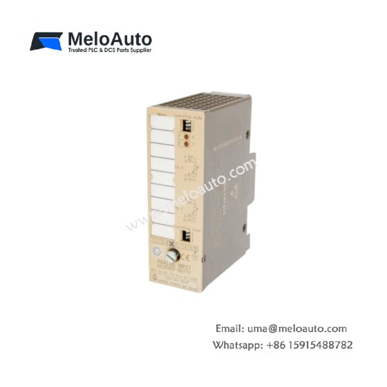 The Siemens 6ES5467-8EF11 Analog Input Module provides 2 input channels for SIMATIC S5-100U systems, offering precise data acquisition and easy installation.