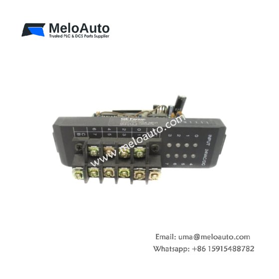 The GE IC610MDL111A input module provides 115V AC discrete input for Series 610 PLC systems. It features optical isolation and LED status
