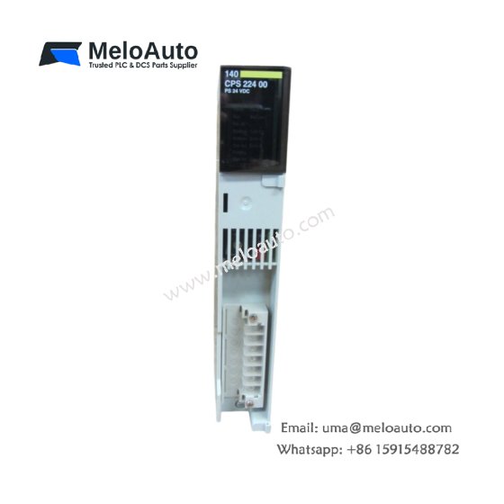 The Schneider 140CPS22400C Power Supply Module delivers 24 V DC output with over 90% efficiency for reliable power in industrial automation.