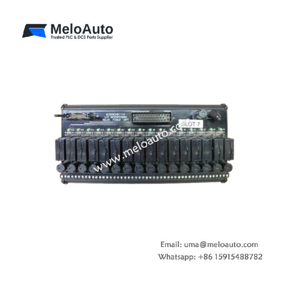 The GE IC200CHS121A 16-point I/O terminal offers reliable 24 VDC input/output with a 40-pin header, ideal for industrial automation systems.