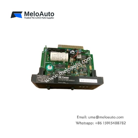 The GE IC610CPU105B co-processor module enhances data processing speed and integrates seamlessly with GE PLC systems for efficient industrial automation.