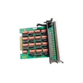 The ABB Bailey IIAKB04 digital I/O termination unit provides 16-channel field wiring termination with LED status indicators. It features a passive design and compact dimensions