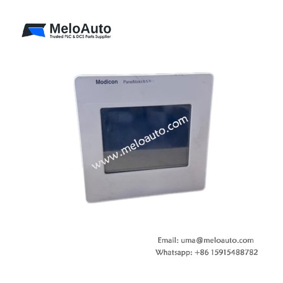 Schneider MMPMD24T0C Modicon PanelMate features a 10-inch color LCD with 800x600 resolution. Dual 24V DC inputs and touch screen keypad