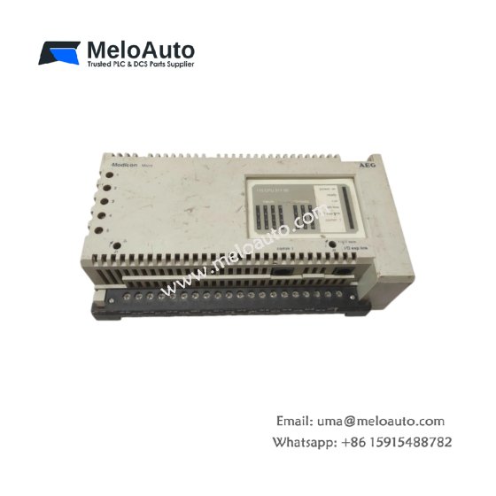 The Schneider 110CPU31100 MODICON MICRO 110 CPU module provides advanced processing with AC power supply and supports 115/230 VAC input for industrial automation.