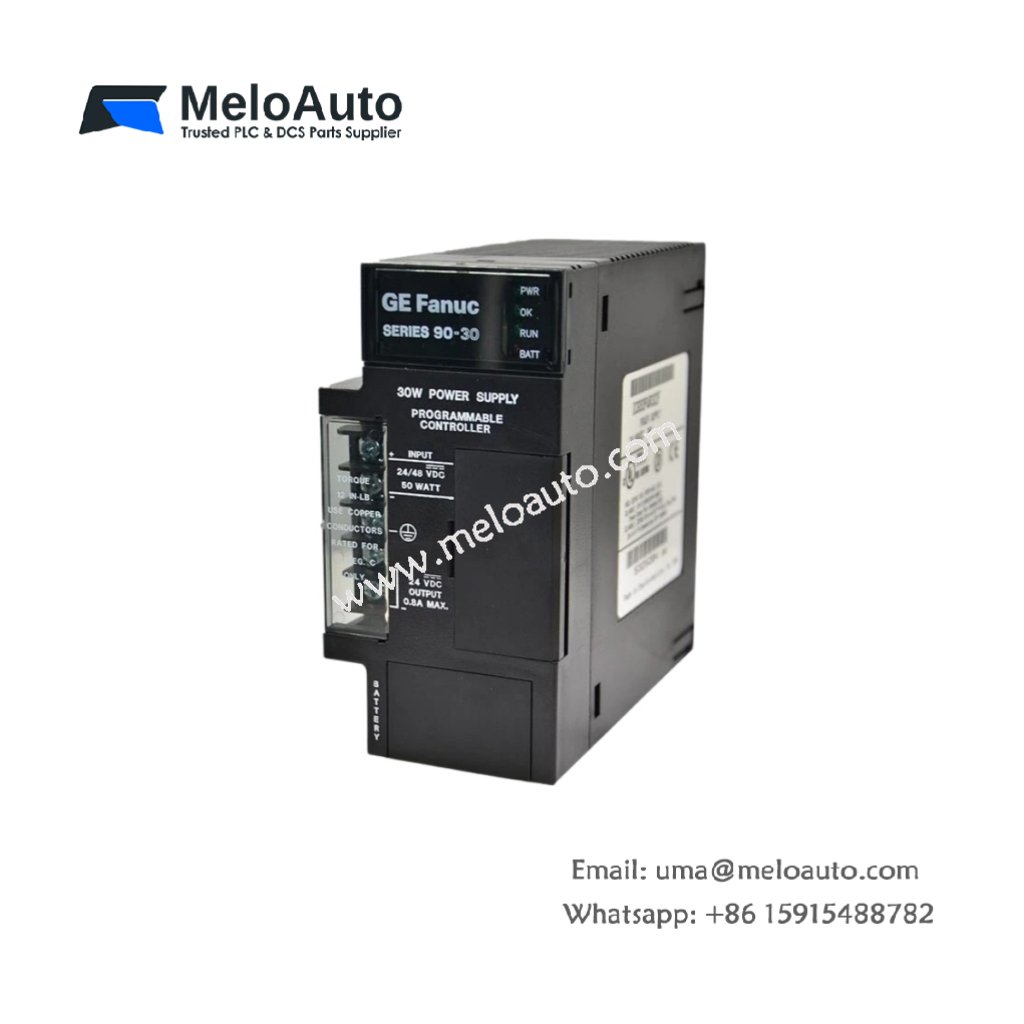 GE IC693PWR322F Power Supply Module – 24 VDC Output, 2.5 Amp