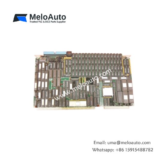The ABB Bailey IIMGC01 MultiBus graphic controller card provides VGA video output with 4 MB onboard memory. It features dual channels and a 96-pin backplane interface.