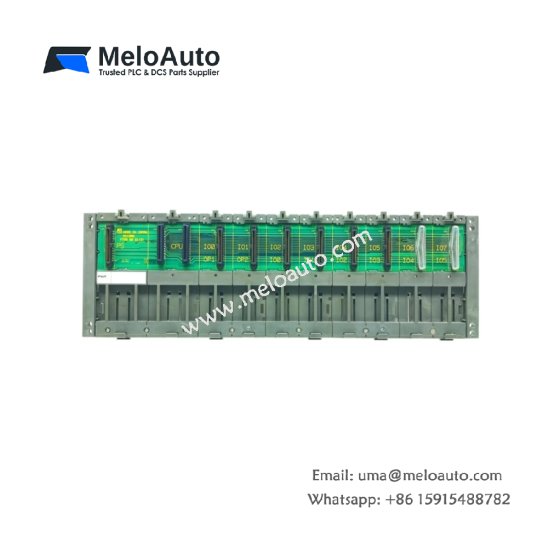 The FUJI NC1B08 PLC backplane module offers 8 slots and 24 VDC input, perfect for industrial automation systems with easy installation.