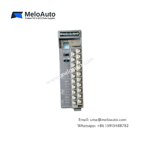 The Fuji NP1AYH2 Analog Output Module offers 4 analog outputs, 0-10V DC, and low power consumption, ideal for industrial automation systems.