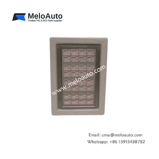 The ABB Bailey IIADP01 annunciator display panel provides 40 LED indicators with acknowledgment switches. It features a battery-free design and front-mount installation.