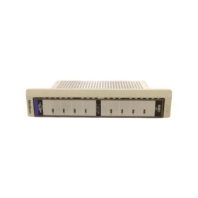 Schneider ASB881508 I/O module from Modicon 800 series. Provides 8 I/O points at 125V DC with IP20 protection. Natural cooling design