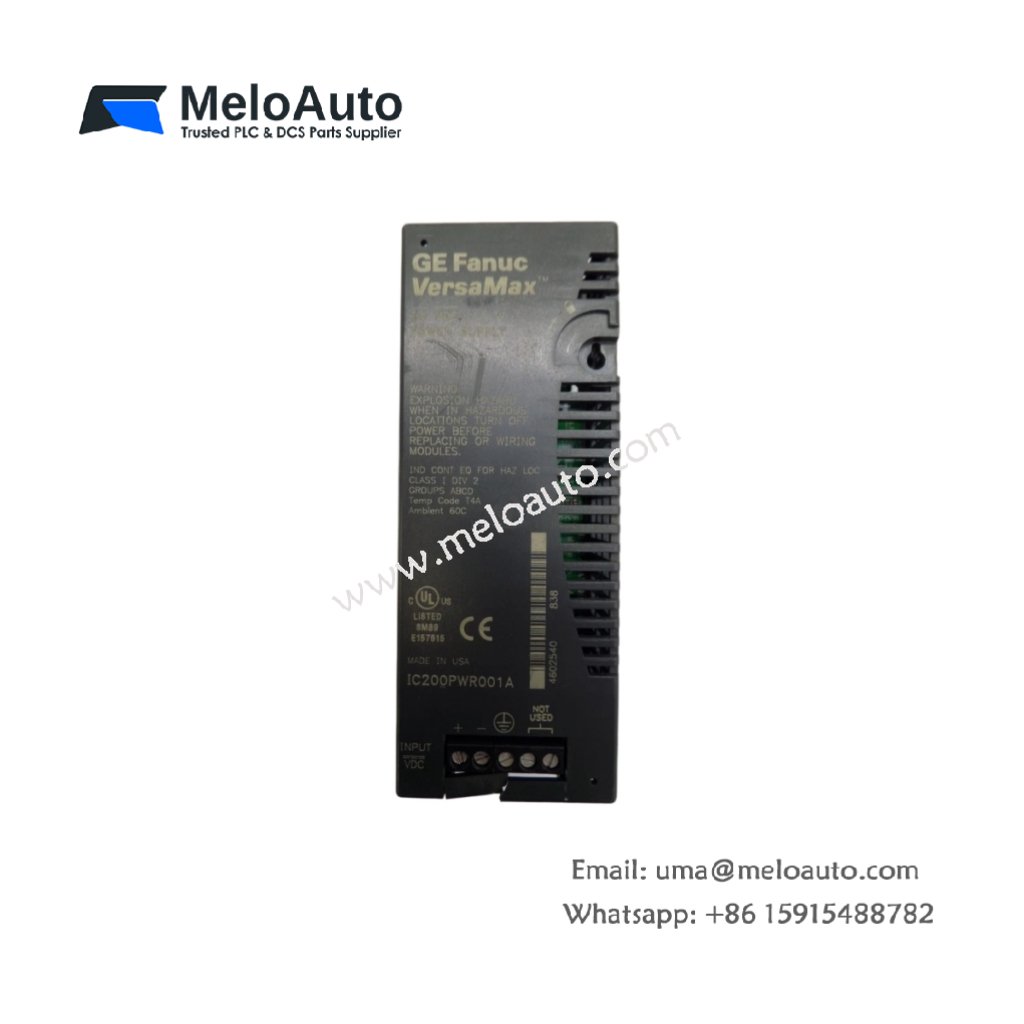 GE IC200PWR001A Power Supply Unit: Reliable and Efficient Energy for Industrial Applications