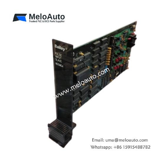 ABB Bailey NDSM04 digital slave module: 16 inputs, 16 outputs, fiber optic communication, 2000m range for INFI 90 remote I/O.