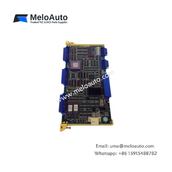 GE A16B-2200-0320/06A axis board SUP CPU. Dual processors at 200/150 MHz, 8 axes support, 0.5 ms update, fiber optic servo links for CNC.