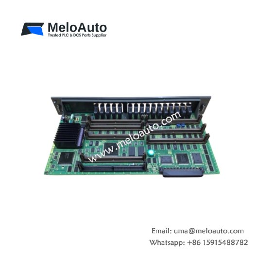 GE A20B-2900-0930/01A circuit board with 1,200 µF energy storage and 50-pin I/O interfaces. For CNC signal processing.