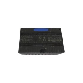 GE IC200MDL750B VersaMax output module. 16 channels, 0.5A per channel, sourcing outputs, short-circuit protection, 1 ms response
