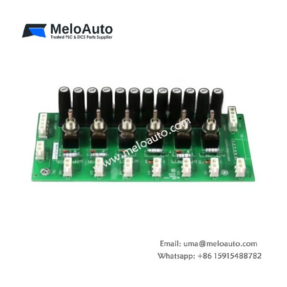 GE IS200JPDDG2A IS200JPDDG2AAA power distribution board. 0.65 kg, 12 channels, 470 µF capacitors. Mark VI series.