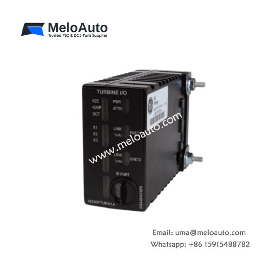 GE IS220PTURH1A Mark VI turbine I/O module. 32 mixed points, 24V DC, 0.5A per output, LED status, 0.65kg, for turbine control.