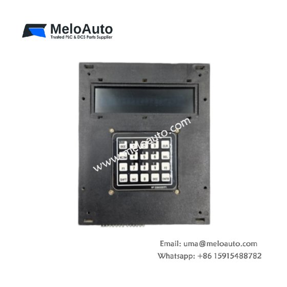 GE 336A3397P1 display panel with keypad. 10.2x6.5x2.0 inches, 1.25 kg, 150 J storage. For Speedtronic turbine control.