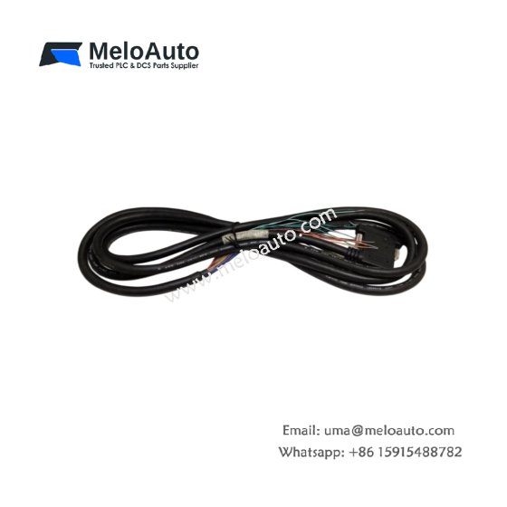 GE IC693CBL328 terminal block cable with 20 conductors, 1.0m length, 22 AWG stranded wire. For Series 90-30 I/O modules.