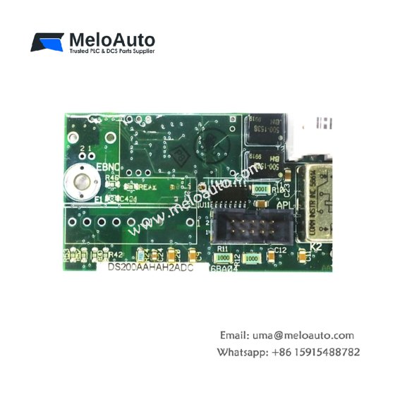 GE DS200AAHAH2A DS200AAHAH2ADC LM transducer board. 7.5x6.0 inches, 0.48 kg, 210 J storage. For Mark V Speedtronic.