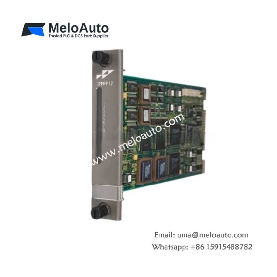 ABB Bailey IMQRS12 PLC module: 2ms per 1K logic rungs, 32KB memory, 2048 rung capacity for INFI 90 systems.