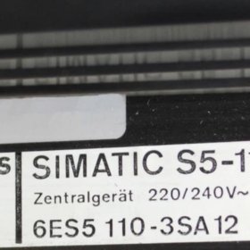 Siemens 6ES5110-3SA12 Central Controller | S5 CPU 8k Words