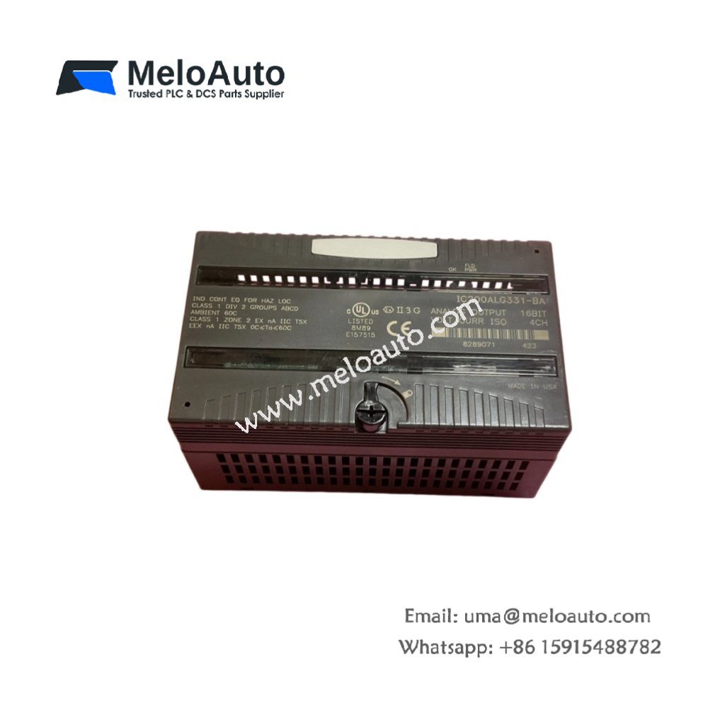 GE IC200ALG331-DA – Analog Output Module for VersaMax Systems
