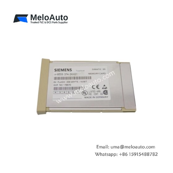 Siemens 6ES5374-2KH21 memory card features 64 kB EEPROM storage, 100,000 write cycles, 10+ year data retention, and write-protect switch Siemens 6ES5374-2KH21 memory card features 64 kB EEPROM storage, 100,000 write cycles, 10+ year data retention, and write-protect switch