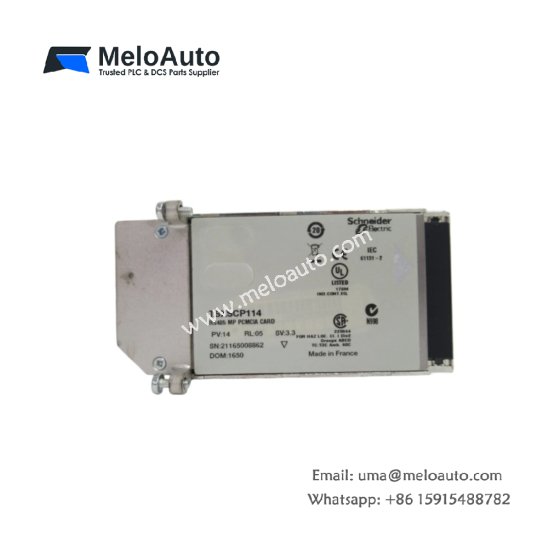 Schneider TSXSCP114 PCMCIA serial communication card for TSX Premium PLC. RS-485 isolated, Modbus, Uni-Telway, 0.03kg.