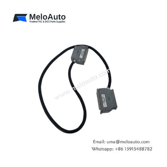 Siemens 6ES5721-0BB00 plug-in cable for SIMATIC S5. 2.0 meters, 9-pin to 9-pin, shielded, AS511 interface, molded connectors.