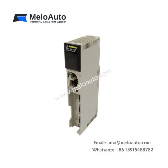 Schneider 140CPU53414C high-performance processor for Modicon Quantum. 14 MB flash, 10 MB RAM, Modbus Plus, 64K I/O, lithium battery backup