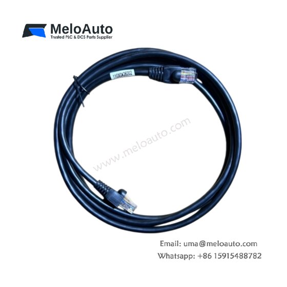 Schneider 110CA28202 Cable: 2m DB9 male to female, 9-conductor 24 AWG, dual shielding, -20°C to +80°C, molded strain relief.