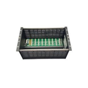 GE IC697CHS791G front mount rack for Series 90-70 PLC. 9 slots, passive backplane, 32-bit VME bus, 445x267x152mm, 4.5kg, steel chassis.​