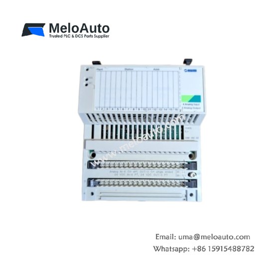 Schneider 170 BAM 096 00 analog input/output module. 4 inputs, 2 outputs, 12-bit resolution, 212 components, 470µF storage, 0.45kg.